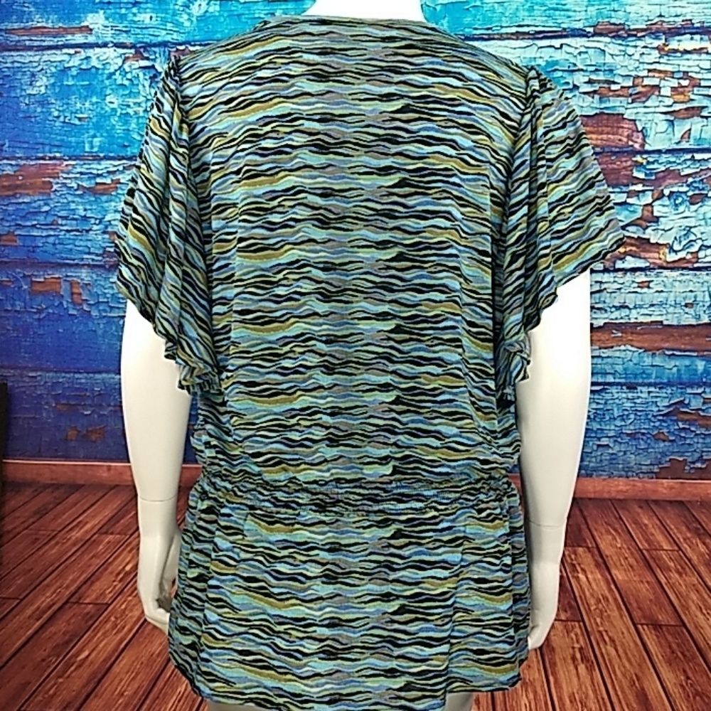 Sag Harbor ocean colors Stretch top 1x - Picture 3 of 8